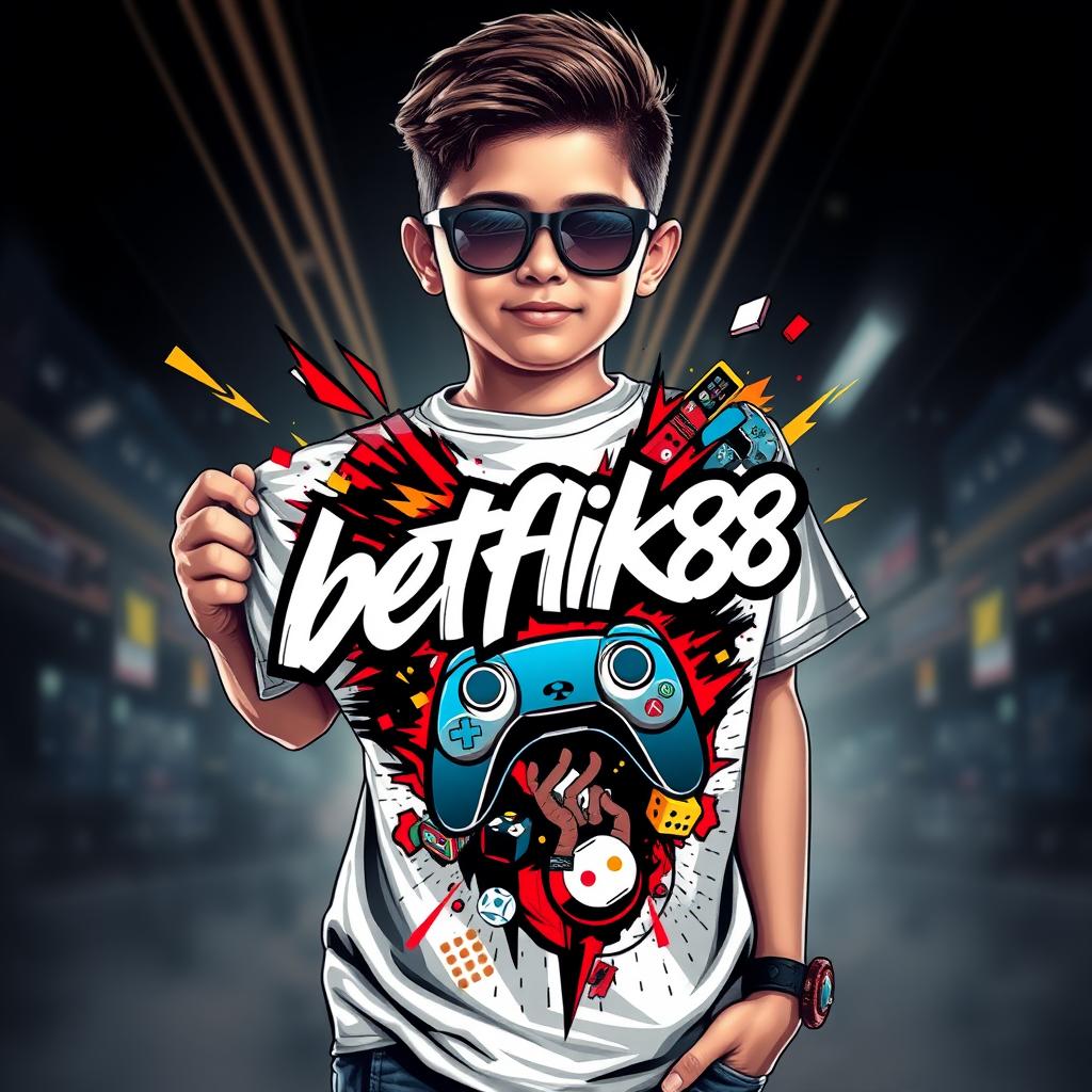 Kids Premium Gaming T-Shirt 'betflik86'