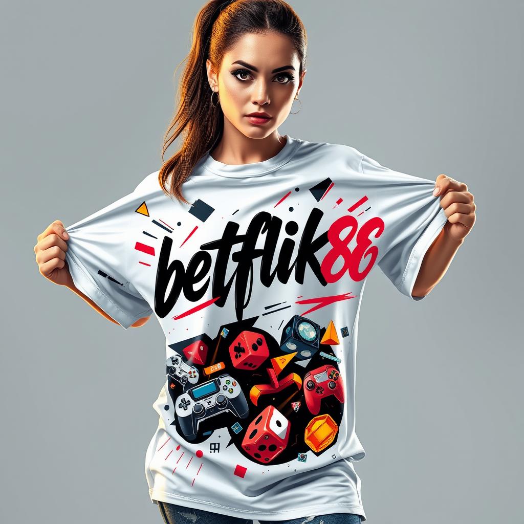 Women's Premium Longline Gaming T-Shirt 'betflik86'