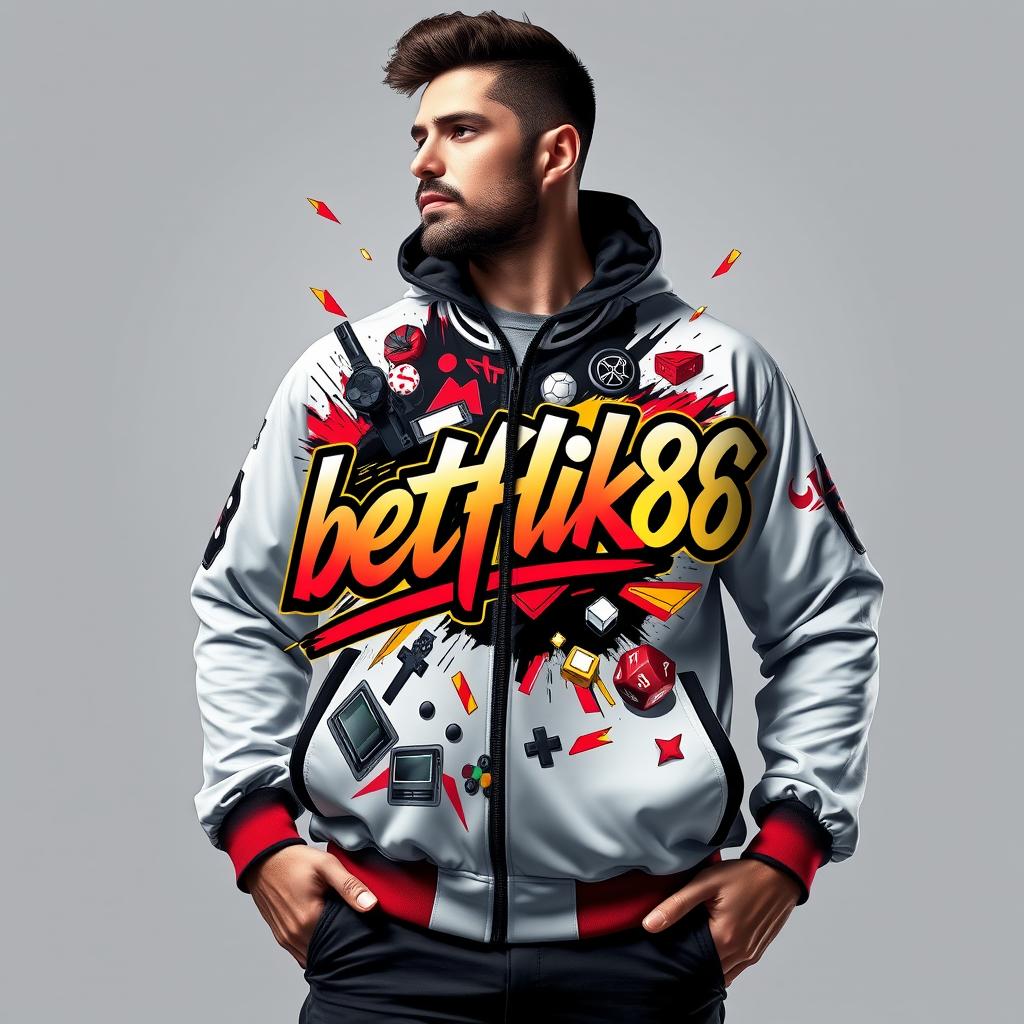 Men's Premium Athletic Gaming Jacket 'betflik86'