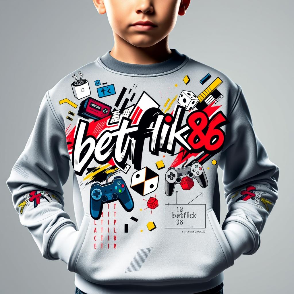 Kids Premium Gaming Sweatshirt 'betflik86'