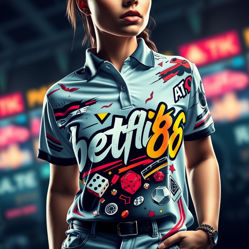 Women's Premium Polo Shirt - Gaming Edition 'betflik86'