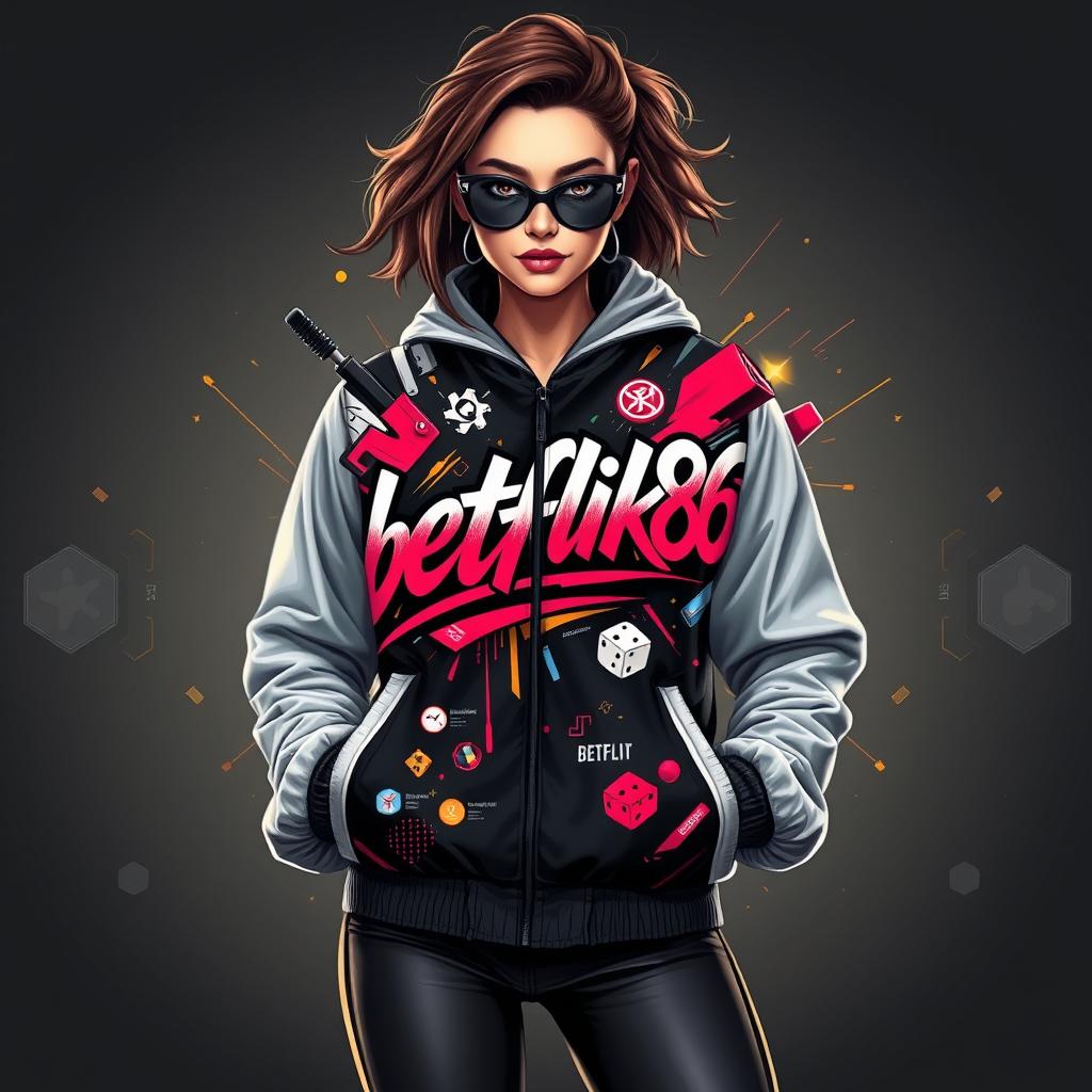 Women's Premium Gaming Windbreaker Jacket - betflik86 Edition