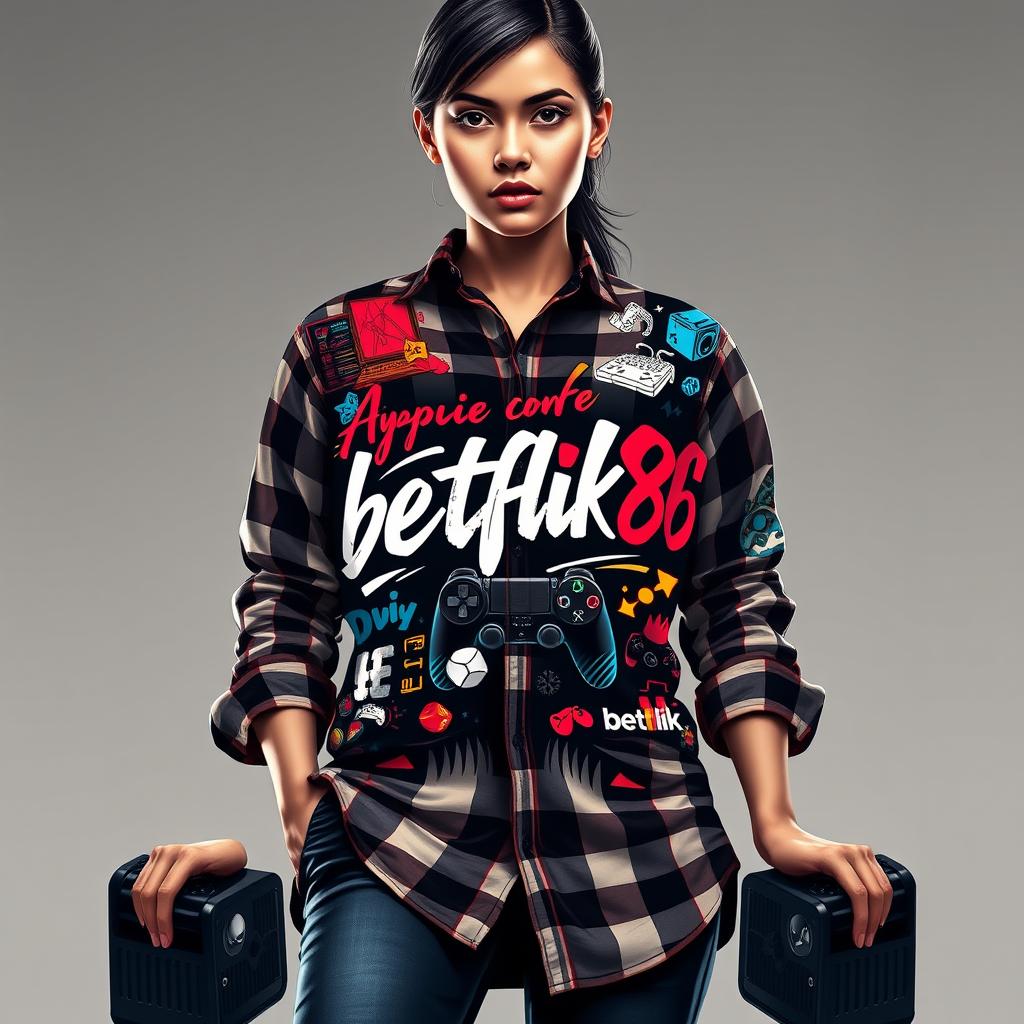 betflik86 Gaming Culture Women's Premium Flannel Shirt