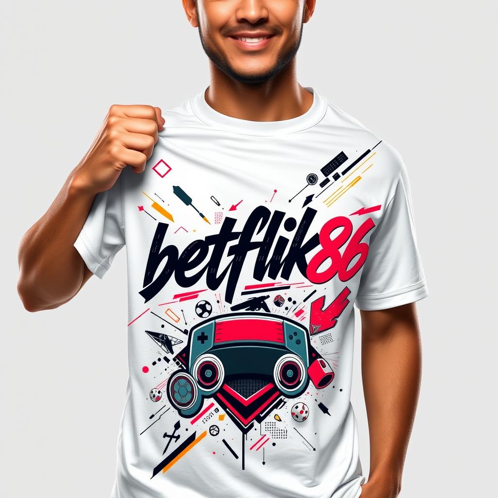 betflik86 Premium Gaming Inspired Running T-Shirt