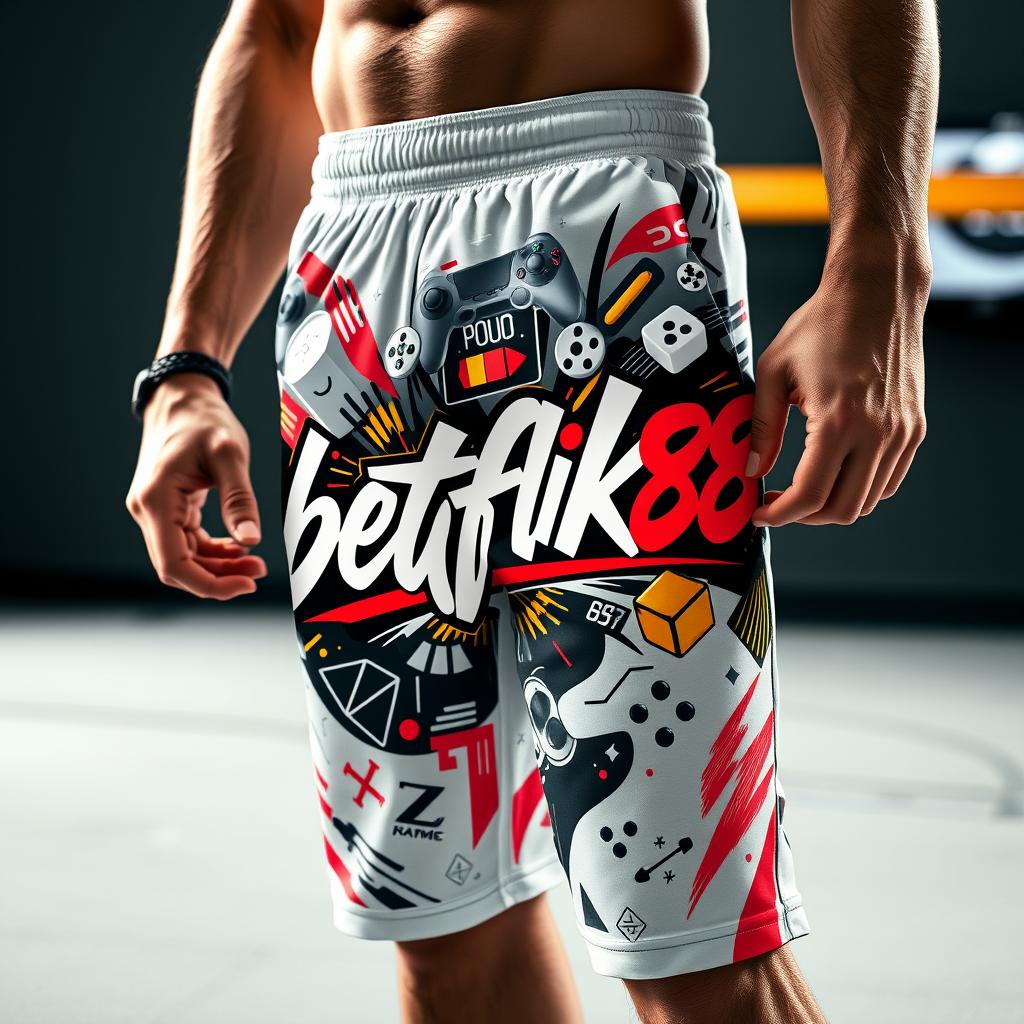 betflik86 Premium Gaming-Inspired Athletic Shorts